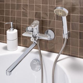 Смеситель для ванны с душем РМС SL137-006E хром